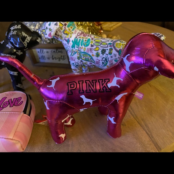 NWT VICTORIAS SECRET KEYCHAIN PURSE PINK DOGS - Picture 5 of 6